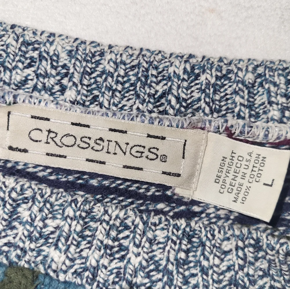 Crossings 90s Vintage Grandpa Sweater Mens Size‎ Large Chunky Texture